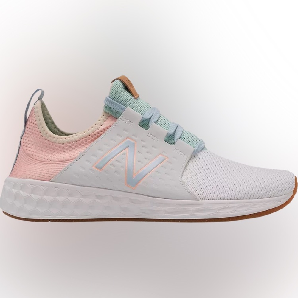 New Balance Fresh Foam Cruzv1, Color: White Cloud Pink, Women’s Size 8